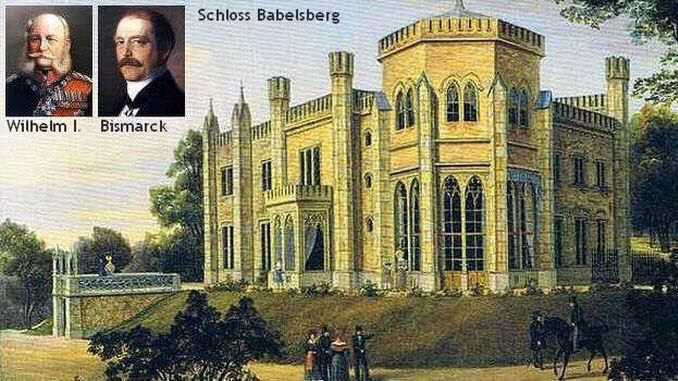 Schloss Babelsberg,Wilhelm I. und Bismarck