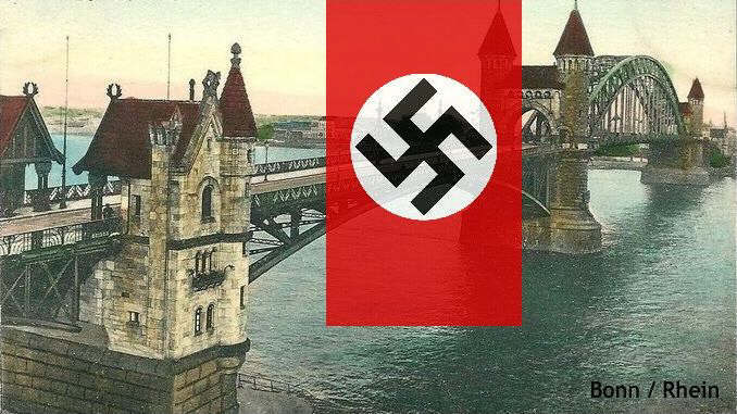 Nazi-Deutschland, alte Rheinbrücke, Bonn