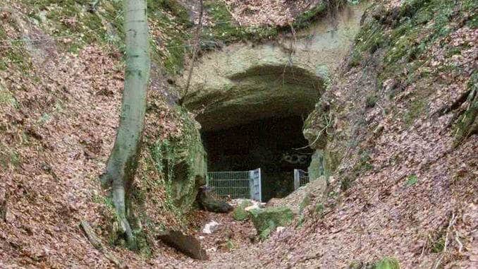 Ofenkaulen, Haupteingang zur stillgelegten Mine