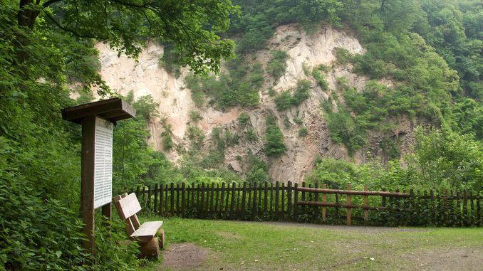 Geologischer Aufschluss am Weilberg