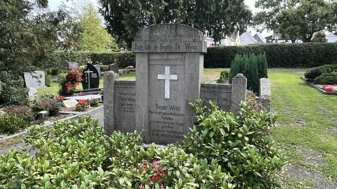 Friedhof Aegidienberg, Grab des Theodor Weinz, Bad Honnef